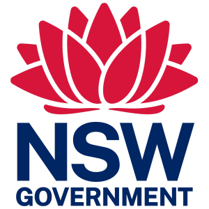 The logo of NSW government