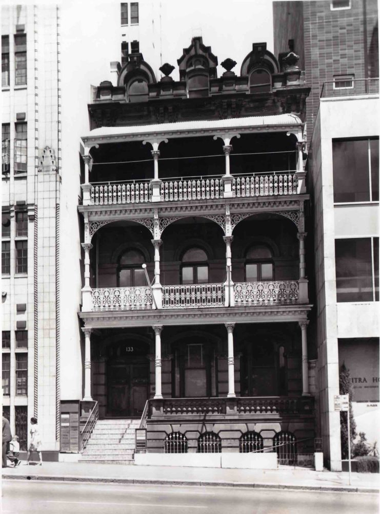 Black and white photograph of History House from the 1970s.