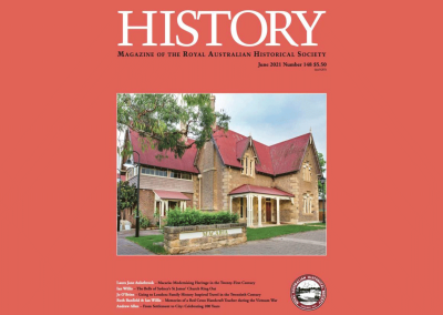 RAHS Subscriptions: Magazines – History no.148 June 2021