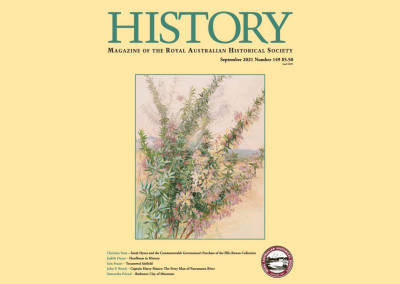 RAHS Subscriptions: Magazines – History no.149 September 2021