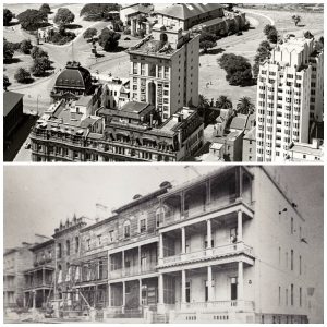 Images of History House in black and white