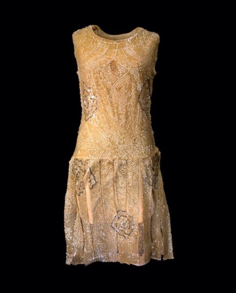 The Flapper stye dress worn by Isabel McDonagh in the McDonagh sisters’ silent film The Cheaters 1929