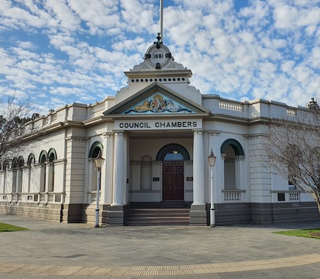 Photograph of the Historic Council Chambers in Wagga Wagga