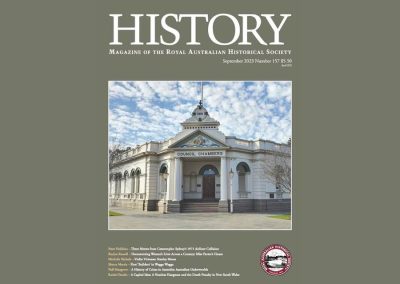 RAHS Subscriptions: Magazines – History no.157 September 2023