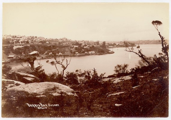 A photograph of Berrys Bay in Sydney Harbour around 1900 to 1910.