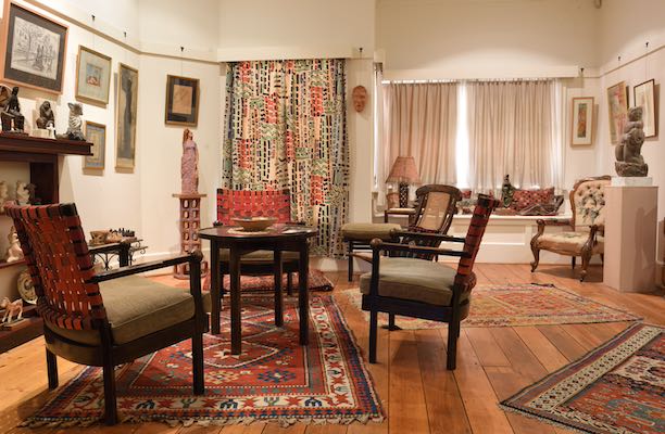 Duldig Studio sitting room, showing a variety of furnishings.