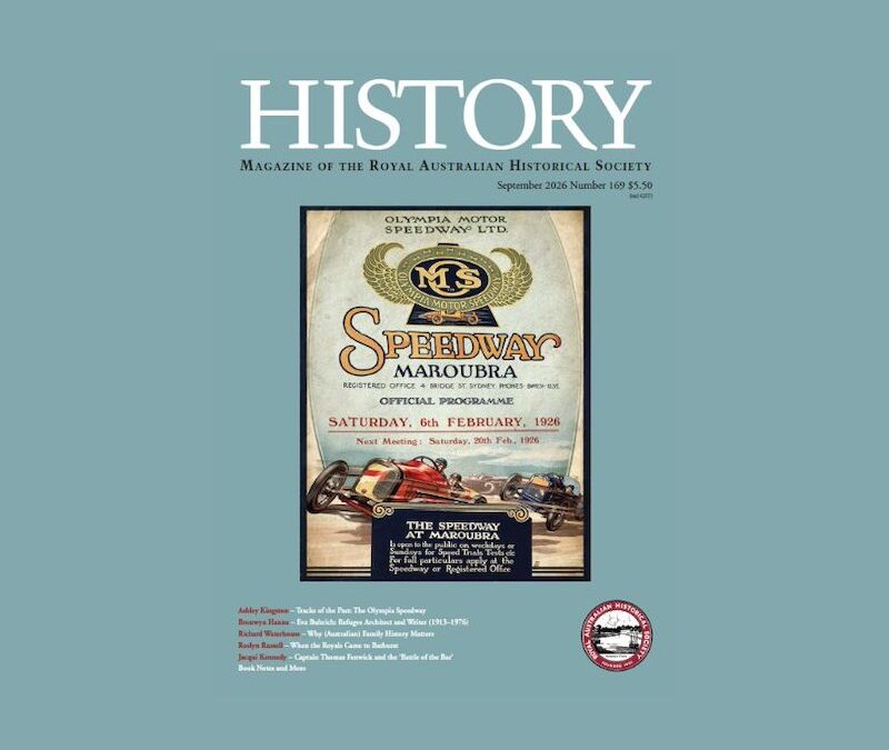 RAHS Subscriptions: Magazines – History no.169 September 2026