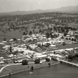 Aerial view of Moruya looking Southwest